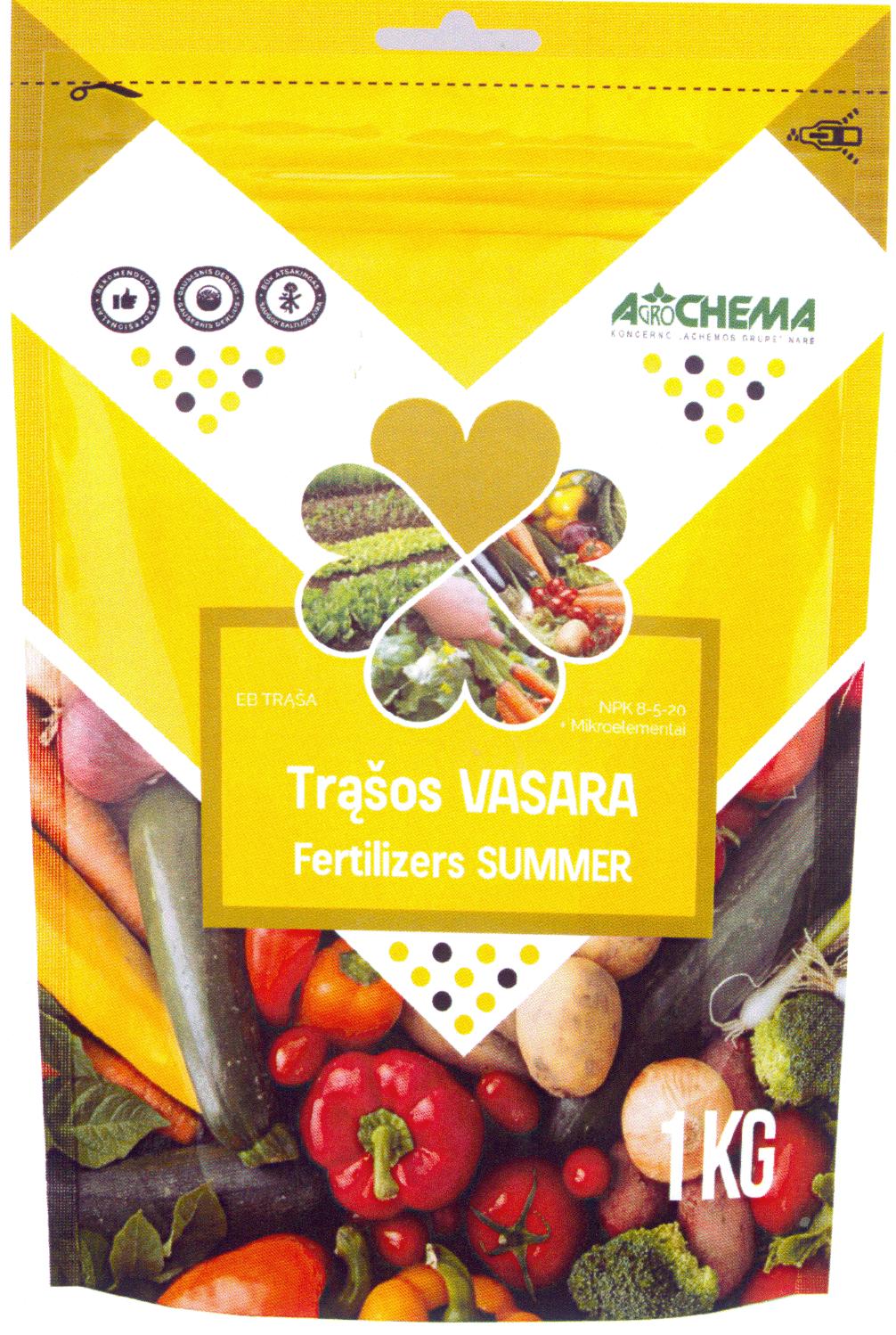 Prekės ženklas: AGROCHEMA Trąšos VASARA Fertilizers SUMMER